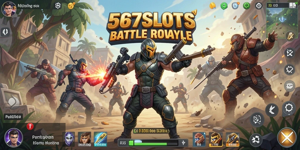Gameplay Battle Royale yang mendebarkan dan penuh aksi di 567SLOTS.