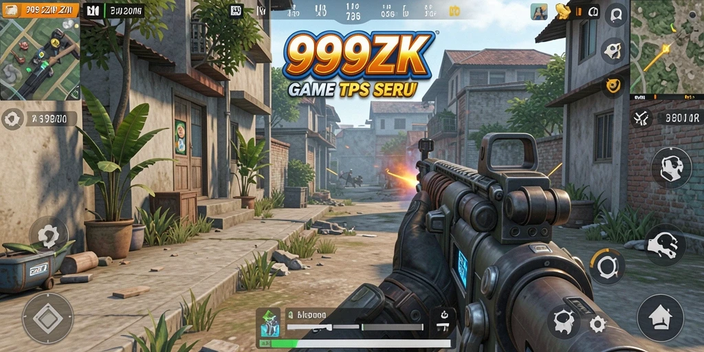 Gameplay seru dalam 999ZK dengan aksi pertempuran yang mendebarkan.