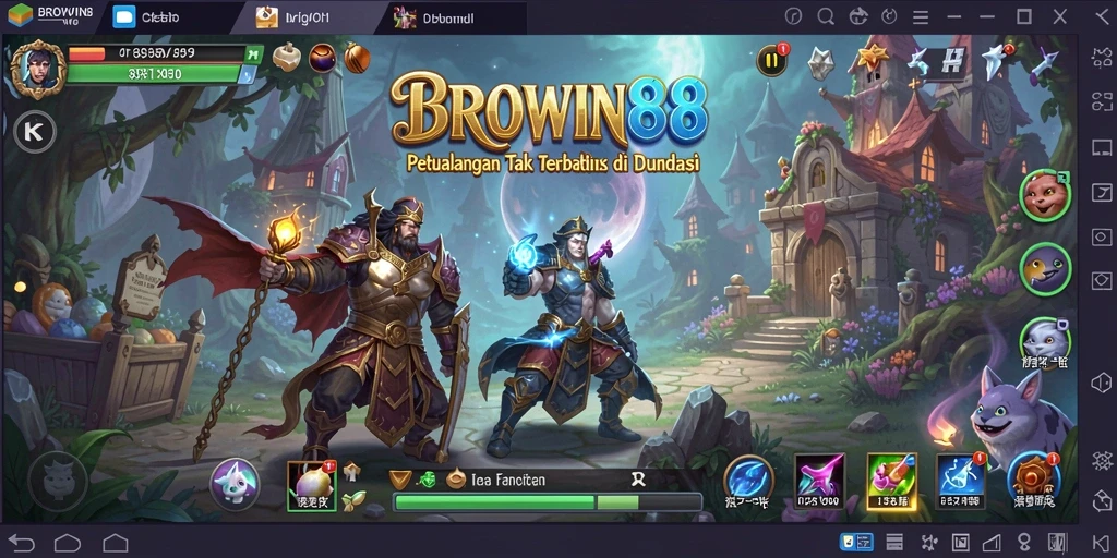 Tampilan gameplay BROWIN88 penuh petualangan dan tantangan seru.