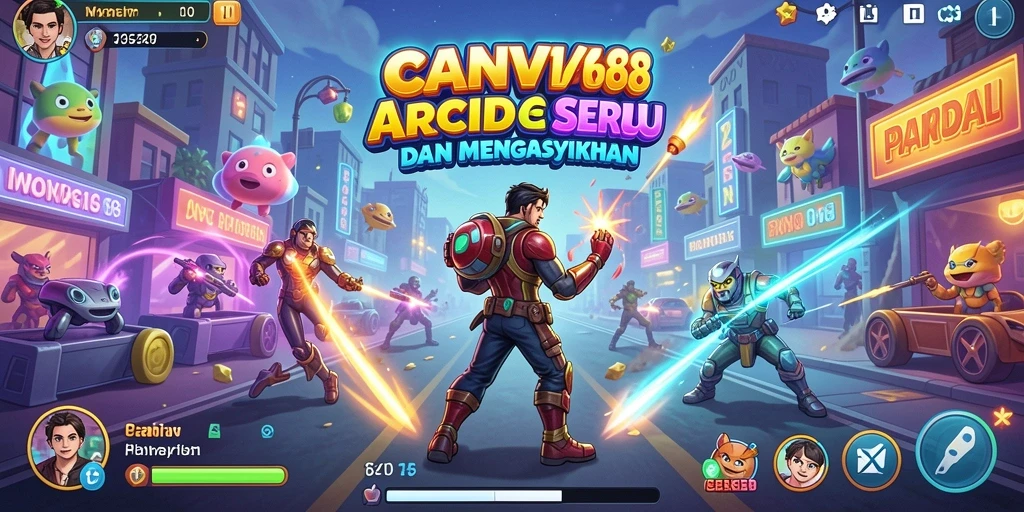Tampilan gameplay menakjubkan di CANVA168 dengan aksi Arcade yang seru.