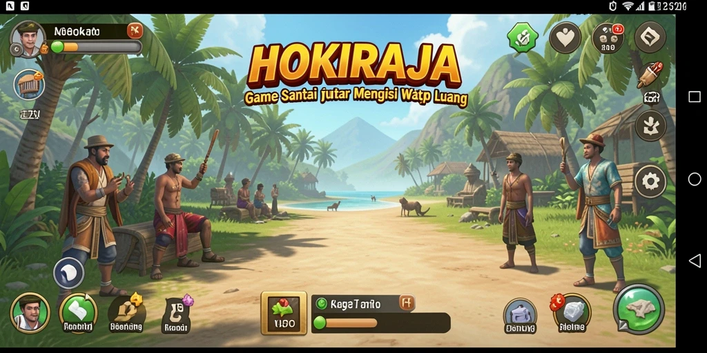 Gameplay HOKIRAJA yang mengasyikkan dan penuh warna.