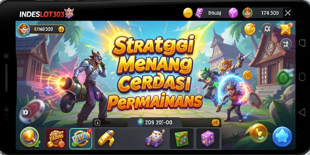 Tampilan gameplay <strong>INDESLOT303</strong> dengan aksi strategi seru.