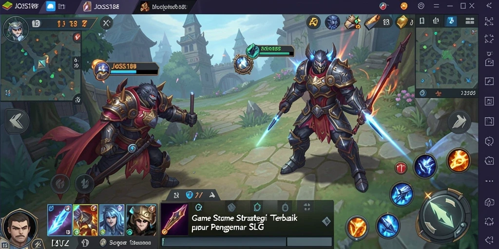 Tampilan gameplay JOSS188 yang strategis dan menantang.