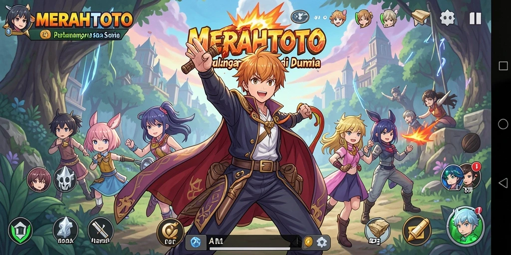 Tampilan gameplay menakjubkan di dunia Anime MERAHTOTO.