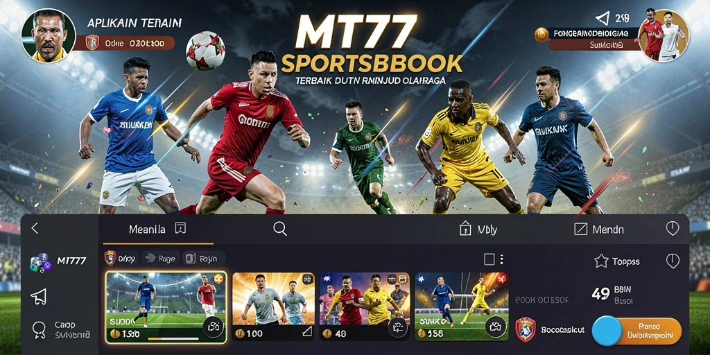 Tampilan gameplay MT777 yang menarik dengan berbagai pilihan taruhan olahraga.