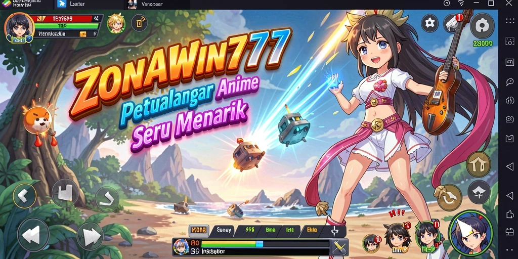 Tampilan gameplay ZONAWIN777 yang penuh aksi dan warna-warni.